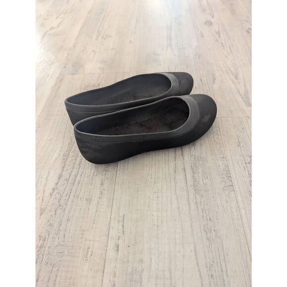 Crocs Mammoth Lined Ballet‎ Flats women's size 7 black insulated comfort casual - Picture 3 of 6